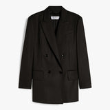 Olimpia Jacket in mohair wool and silk canvas