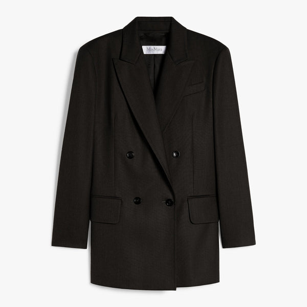 Olimpia Jacket in mohair wool and silk canvas