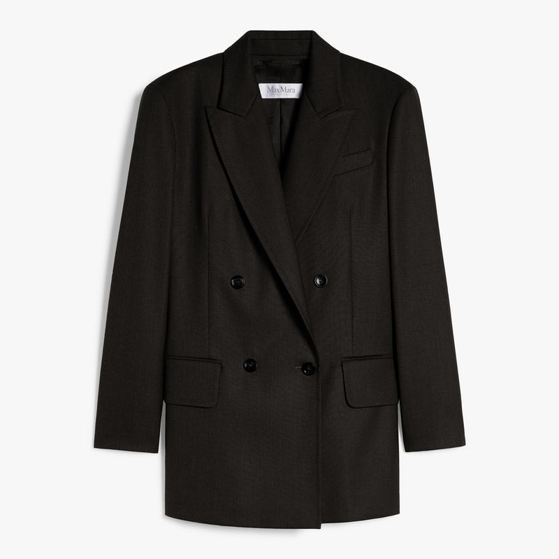 Olimpia Jacket in mohair wool and silk canvas