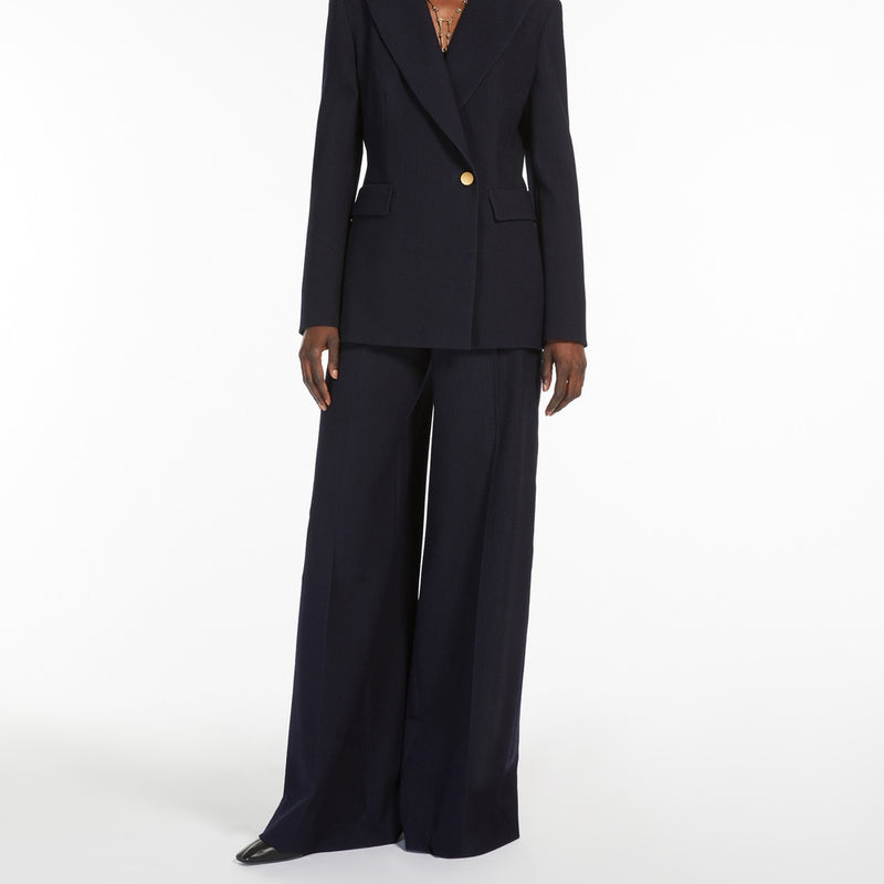 Gabardine wool blazer