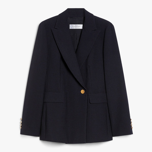 Gabardine wool blazer