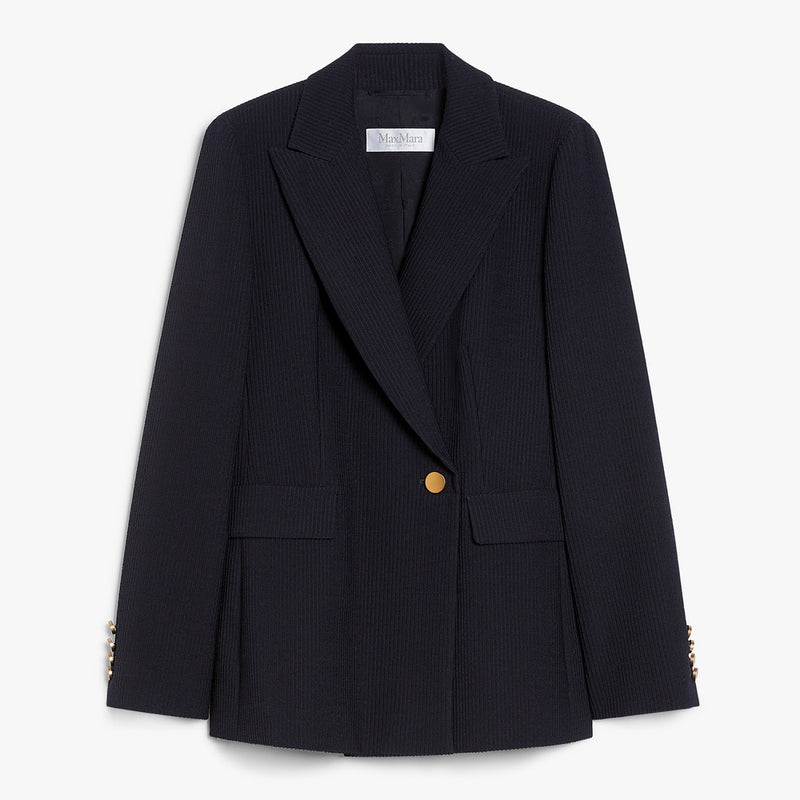 Gabardine wool blazer