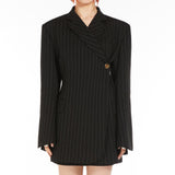 Asymmetric tailored blazer