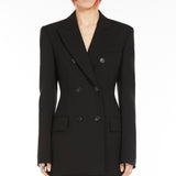 Stretch wool fitted blazer