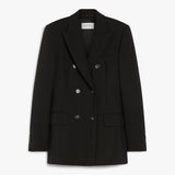 Stretch wool fitted blazer