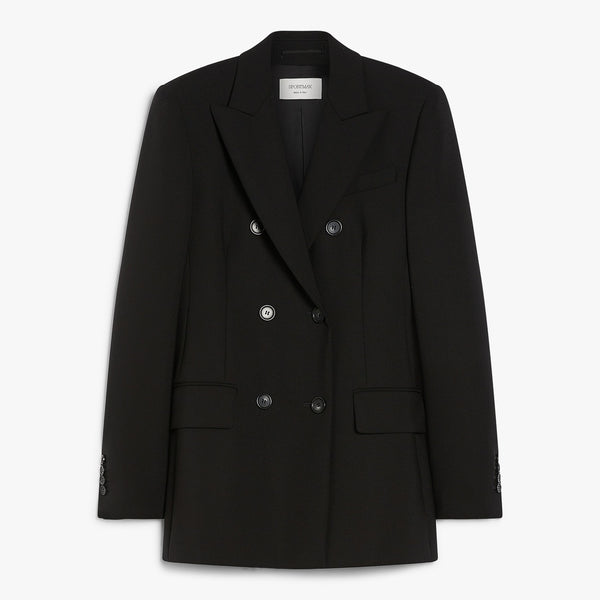 Stretch wool fitted blazer
