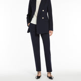 Double-breasted jersey blazer