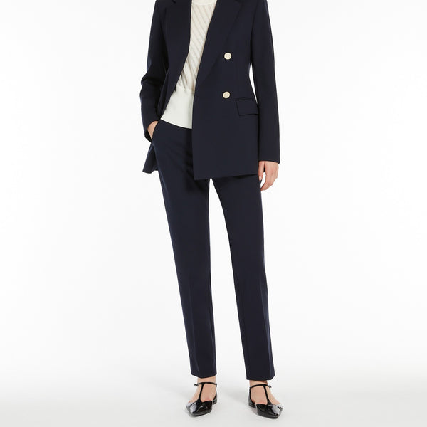 Double-breasted jersey blazer