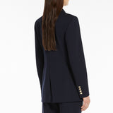 Double-breasted jersey blazer