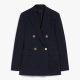Double-breasted jersey blazer