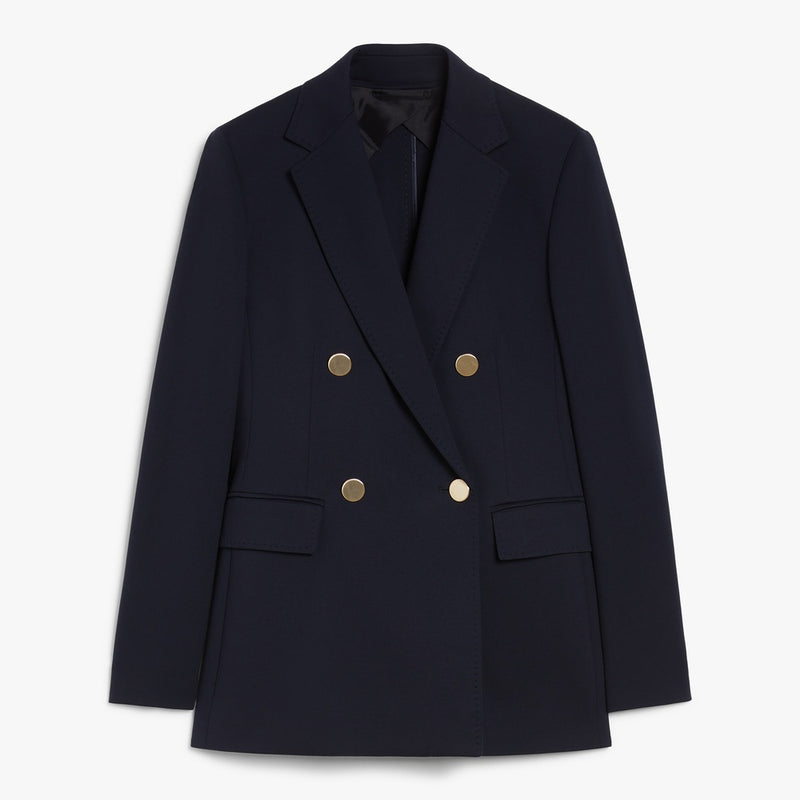Double-breasted jersey blazer