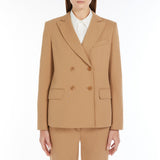 Double-breasted jersey blazer