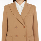 Double-breasted jersey blazer