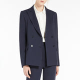 Double-breasted jersey blazer