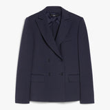 Double-breasted jersey blazer