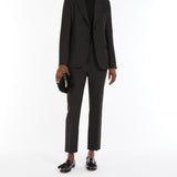 Single-breasted blazer in stretch viscose-blend canvas
