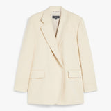Viscose and linen blazer