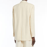 Viscose and linen blazer