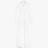 Stretch gabardine shirt dress