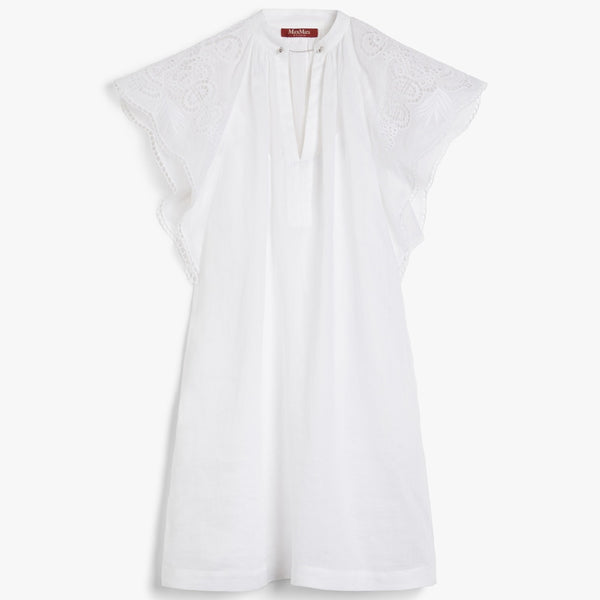 Ramie canvas mini dress