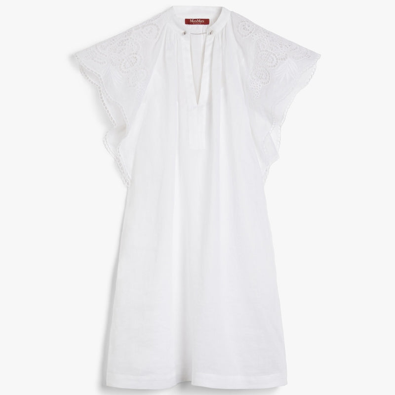 Ramie canvas mini dress