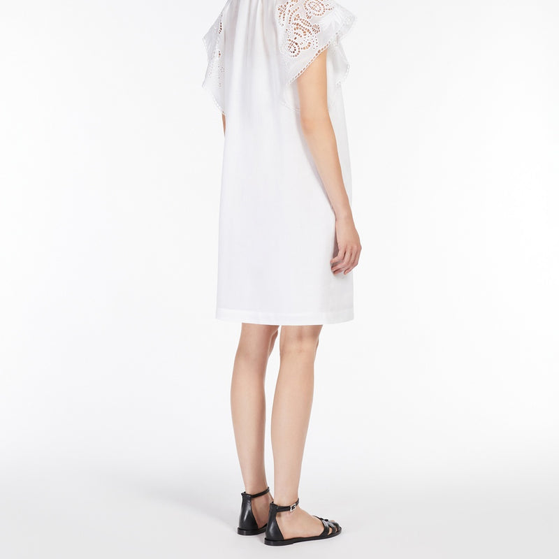 Ramie canvas mini dress