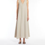 Flared linen dress