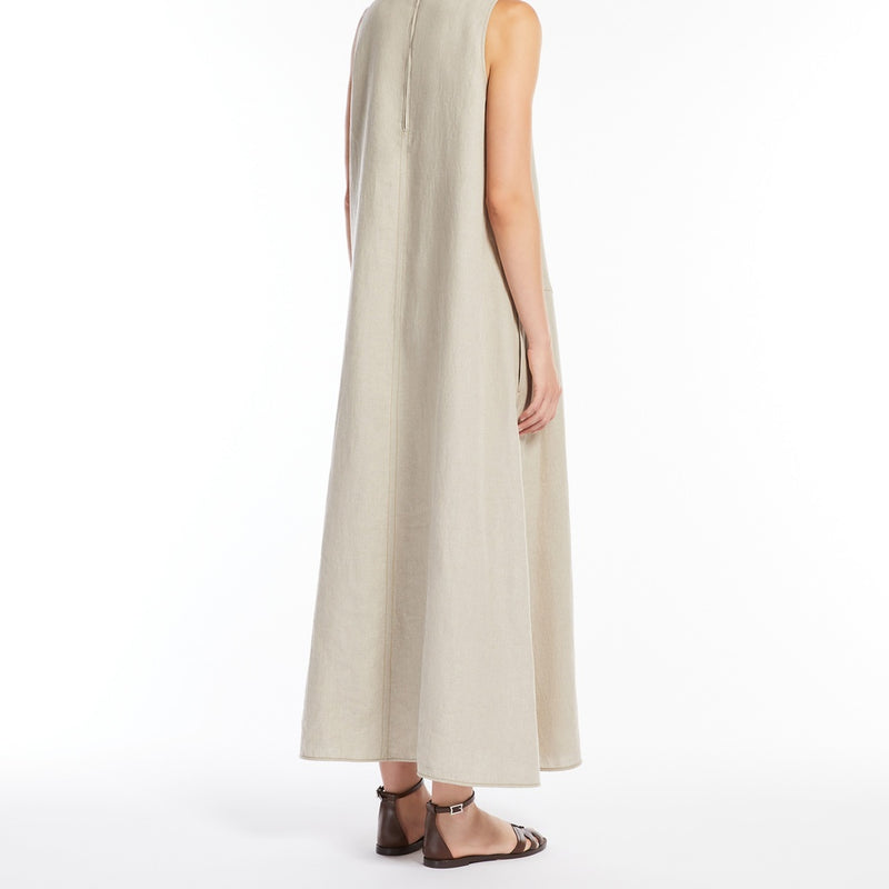 Flared linen dress