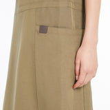 Linen and silk sleeveless dress