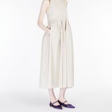 Sleeveless poplin dress
