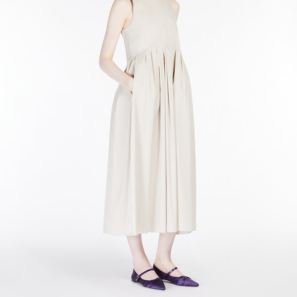 Sleeveless poplin dress
