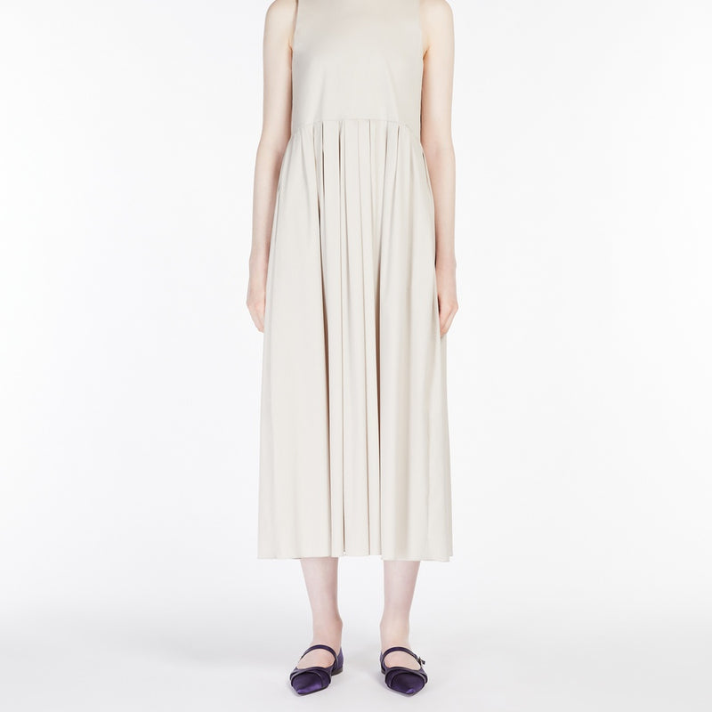 Sleeveless poplin dress