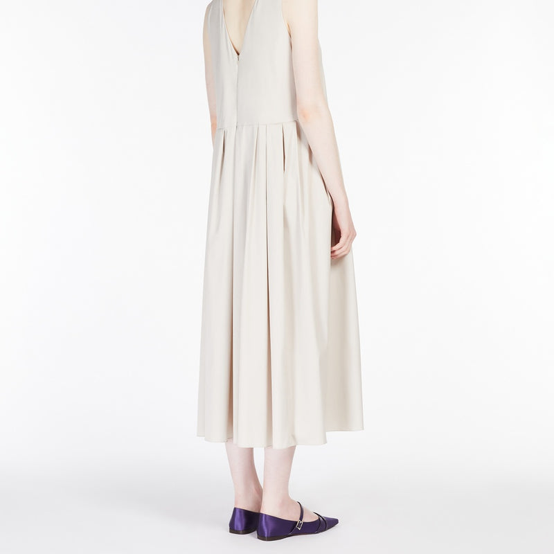 Sleeveless poplin dress
