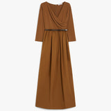 Cotton poplin and jersey dress