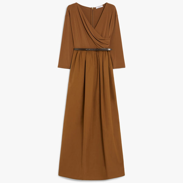 Cotton poplin and jersey dress