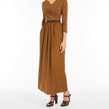 Cotton poplin and jersey dress
