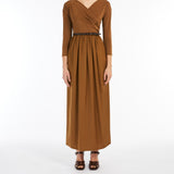 Cotton poplin and jersey dress