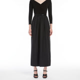 Cotton poplin and jersey dress