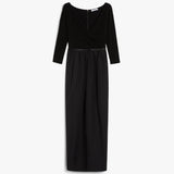 Cotton poplin and jersey dress