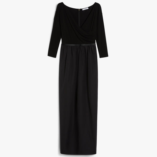 Cotton poplin and jersey dress