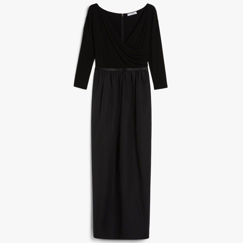 Cotton poplin and jersey dress