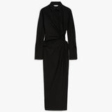 Cotton-poplin fitted dress