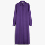 Silk shirt dress