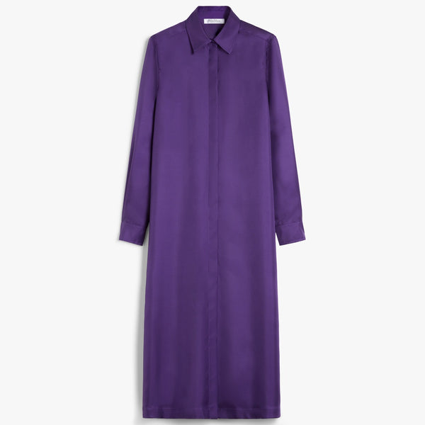 Silk shirt dress