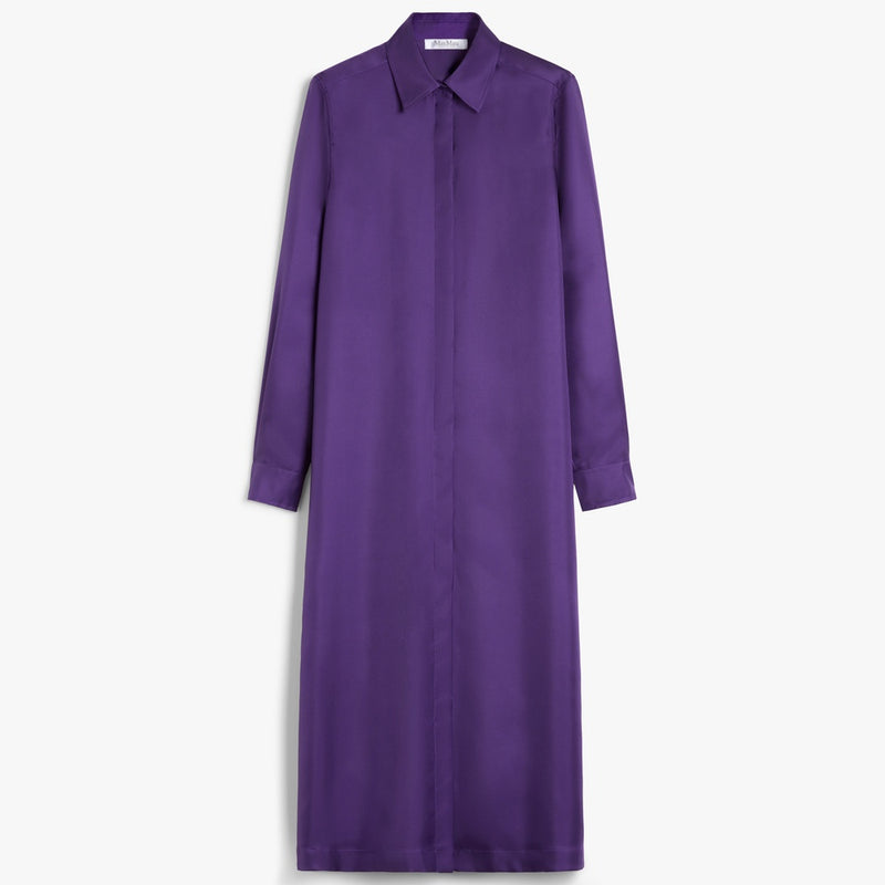 Silk shirt dress