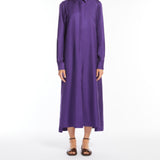 Silk shirt dress