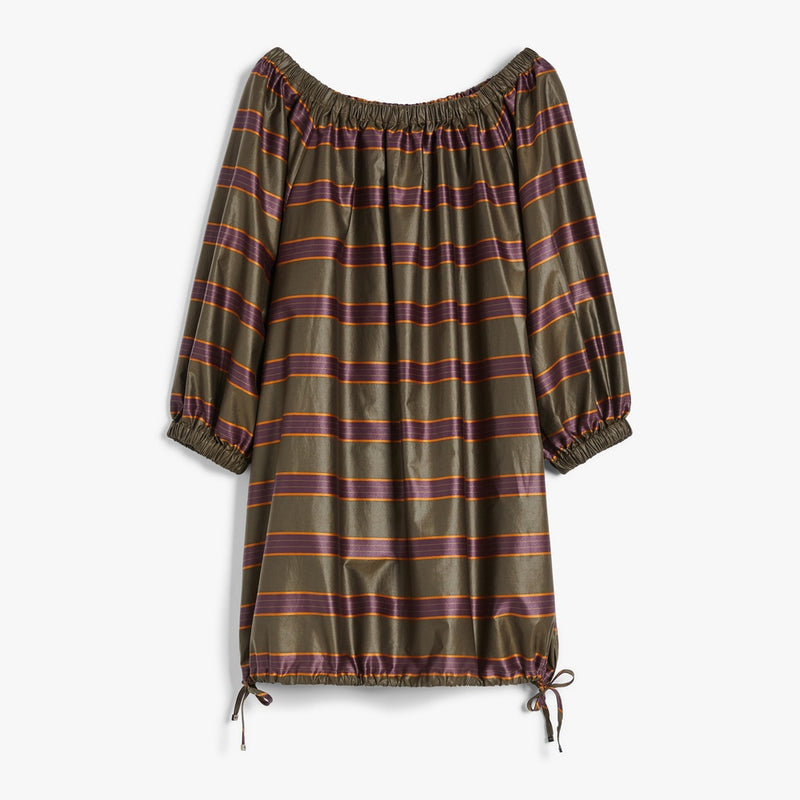 Off-the-shoulder dress in a cotton blend