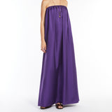 Silk twill bustier dress