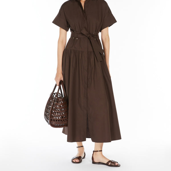 Poplin shirt dress