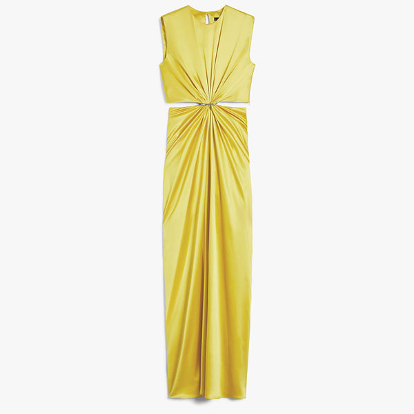 Silk satin hourglass dress
